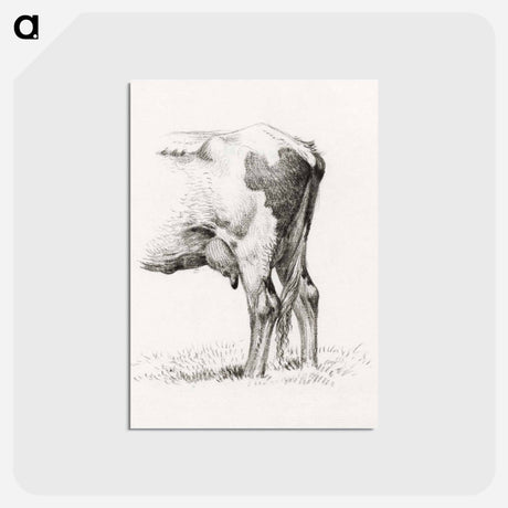 アートポストカード-Back legs of a cow - ジャン ベルナール Postcard.