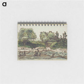 アートメモ帳-Orchard Fence near Vichy - ジャン フランソワ ミレー Memo.