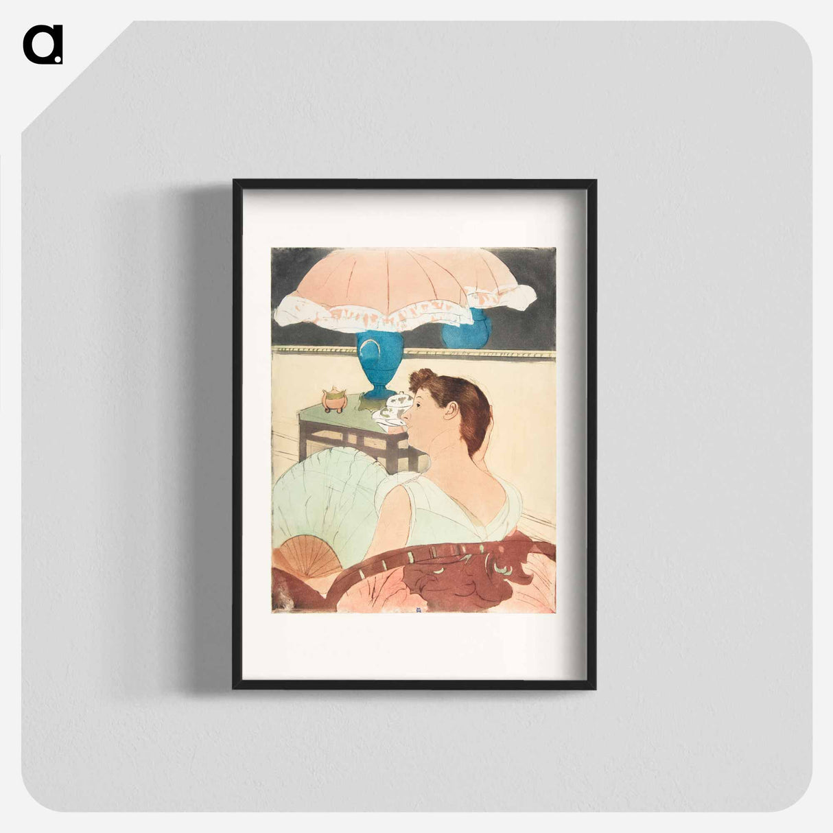 アートポスター-The Lamp - メアリー カサット Poster.
