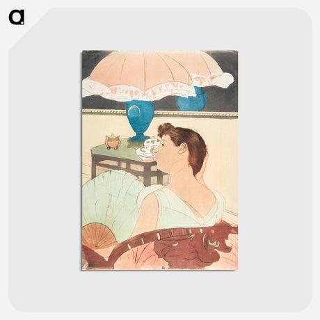 アートポストカード-The Lamp - メアリー カサット Postcard.