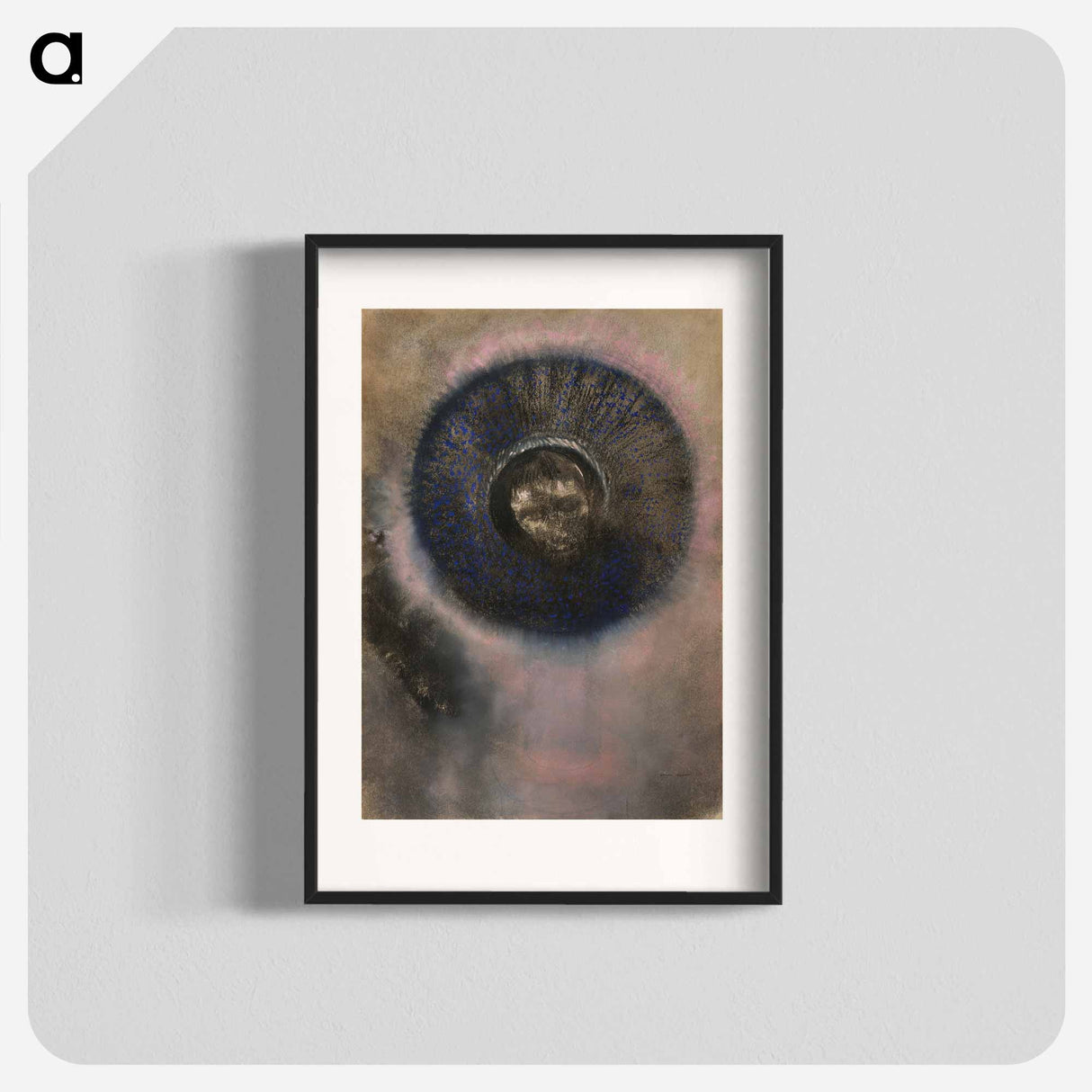 Head within an Aureole - Odilon Redon Poster.