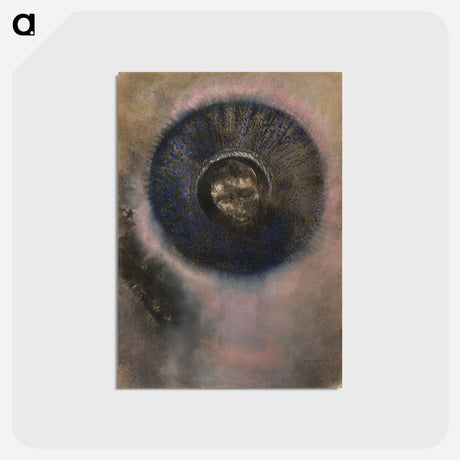 アートポストカード-Head within an Aureole - オディロン ルドン Postcard.