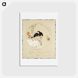 アートポストカード-Léda - ポール ゴーギャン Postcard.