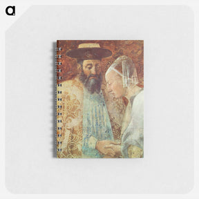アートメモ帳-Meeting between the Queen of Sheba and King Solomon (detail) - ピエロ デラ フランチェスカ Memo.