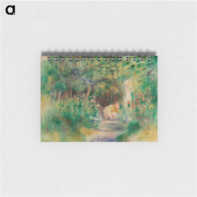 アートメモ帳-Landscape with Woman Gardening - ピエール オーギュスト ルノワール Memo.