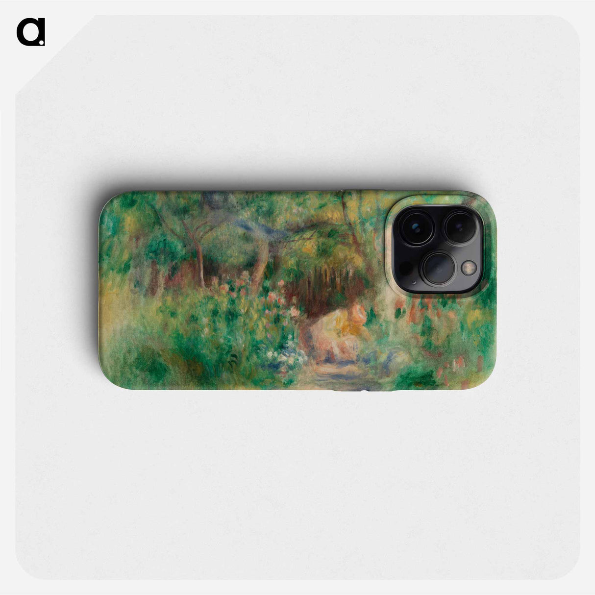 Landscape with Woman Gardening - ピエール オーギュスト ルノワール Phone Case.