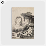アートポストカード-Rembrandt - レンブラント ファン レイン Postcard.