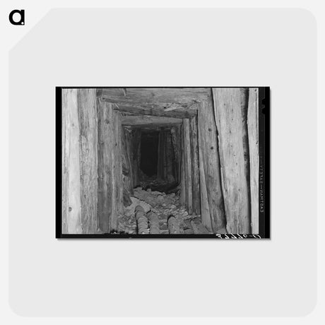 アートポストカード-Timber-Shored Tunnel
 - ラッセル リー Postcard.
