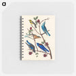 アートメモ帳-Townsend's Warbler, Arctic Blue-bird and Western Blue-bird from Birds of America
 - アメリカの鳥たち Memo.