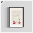 アートポスター-Insect, Balkan Primrose, and Alpine Violet from Mira Calligraphiae Monumenta
 - 書道のお手本 Poster.