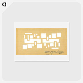 アートポストカード-Template for the Long House ornament edge - テオ ファン ドゥースブルフ Postcard.