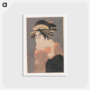 アートポストカード-Matsumoto Yonesaburo as Kewaizaka no Shosho in the Play "Katakiuchi Noriyaibanashi" - 東洲斎 写楽 Postcard.