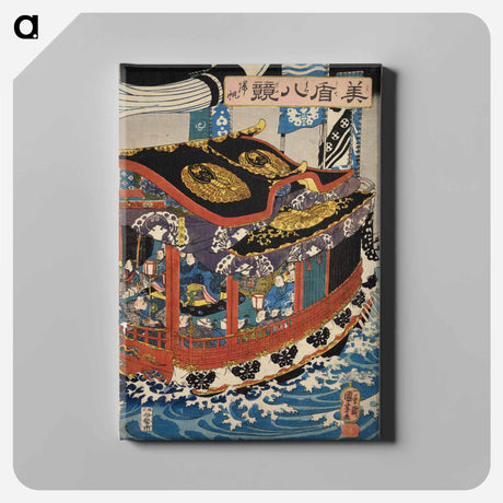 アートパネル-Returning sails - 歌川 国芳 Canvas.