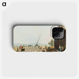 Sarcophagus from the Tombs of the Kings from Views in the Ottoman Dominions, in Europe, in Asia, and some of the Mediterranean islands - Views of the Ottoman Dominions Phone Case.
