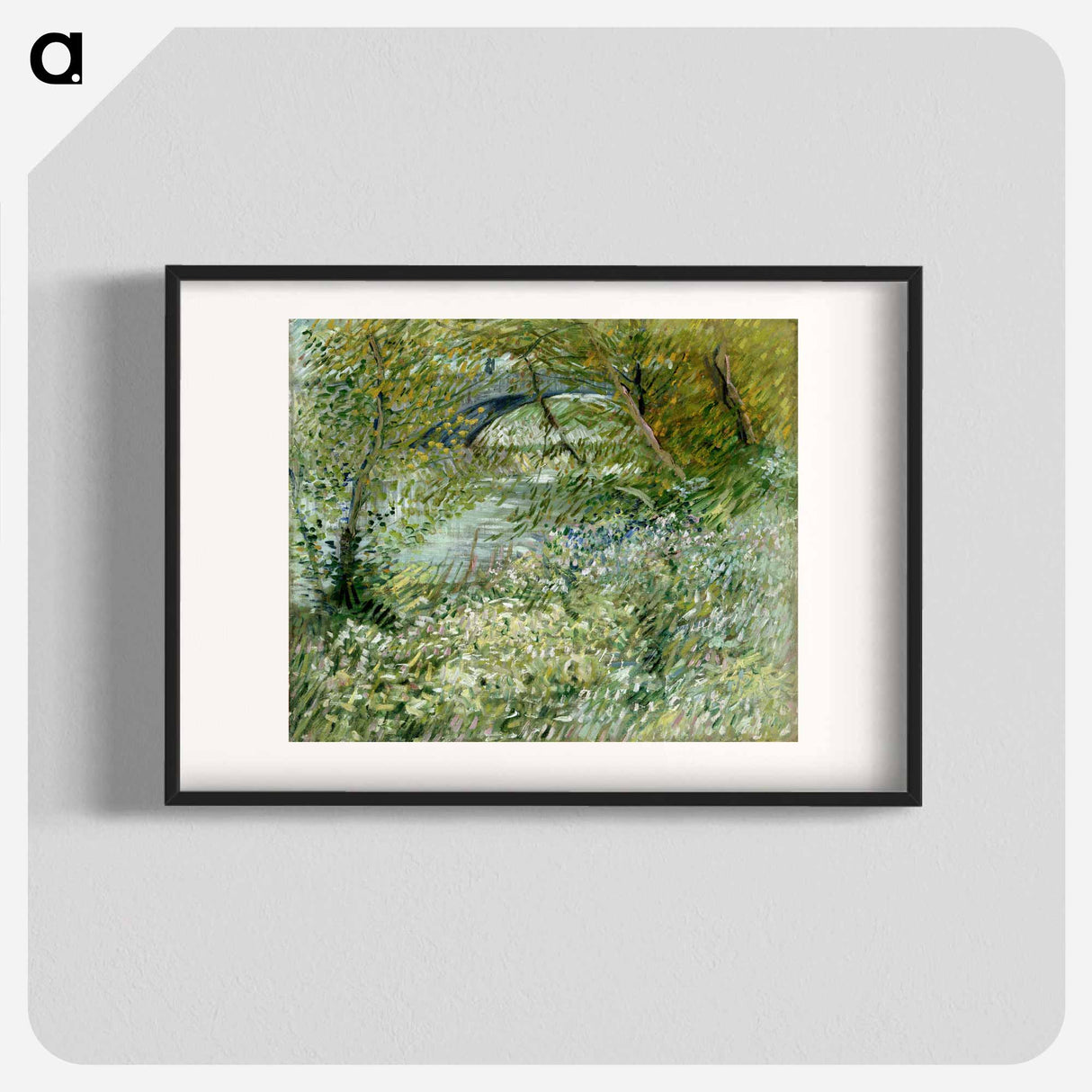 River Bank in Springtime - Vincent van Gogh Poster.