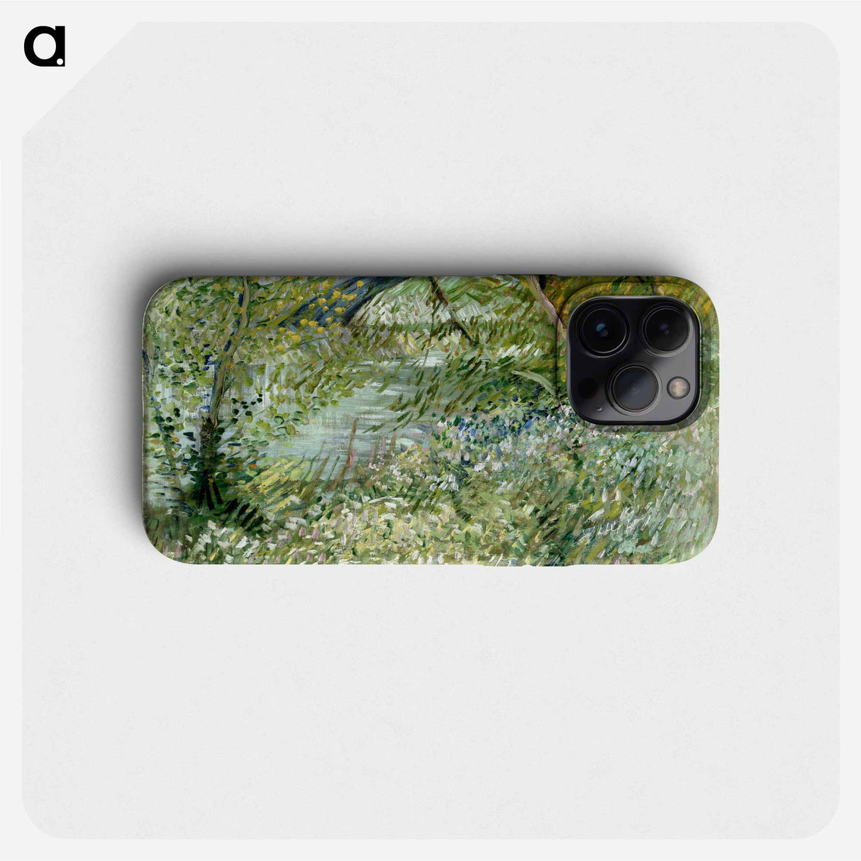 River Bank in Springtime - Vincent van Gogh Phone Case.