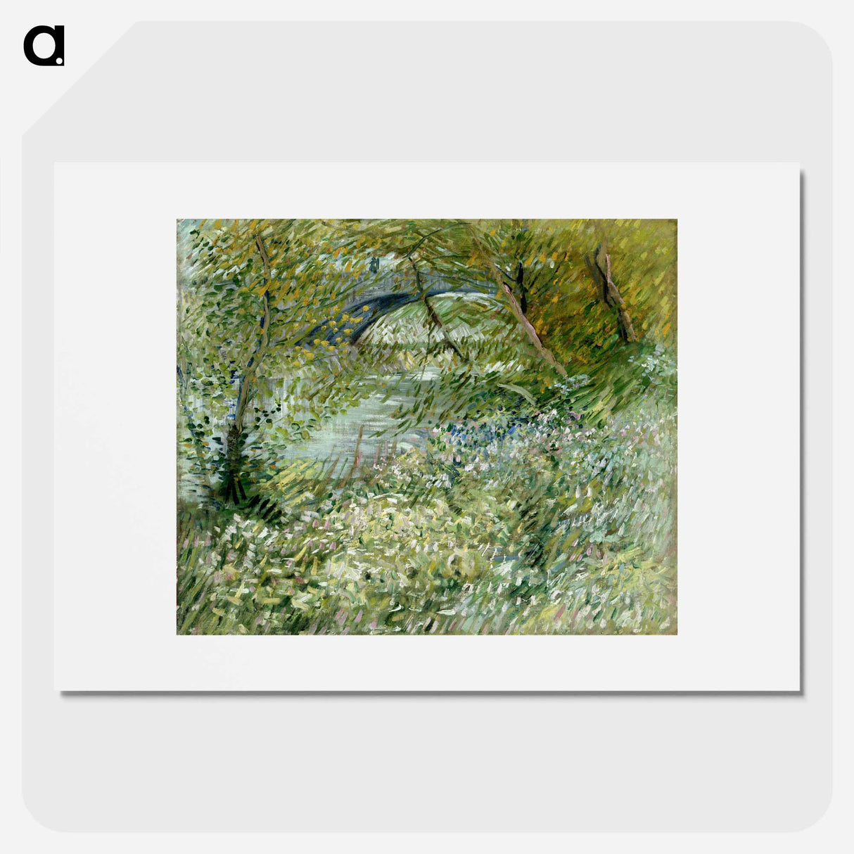 River Bank in Springtime - Vincent van Gogh Poster.