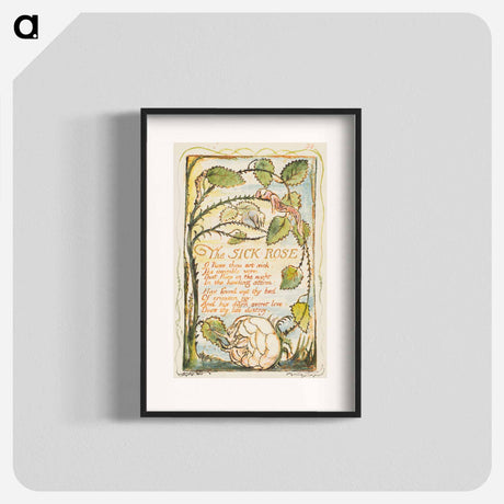 アートポスター-Songs of Innocence and of Experience: The Sick Rose - ウィリアム ブレイク Poster.