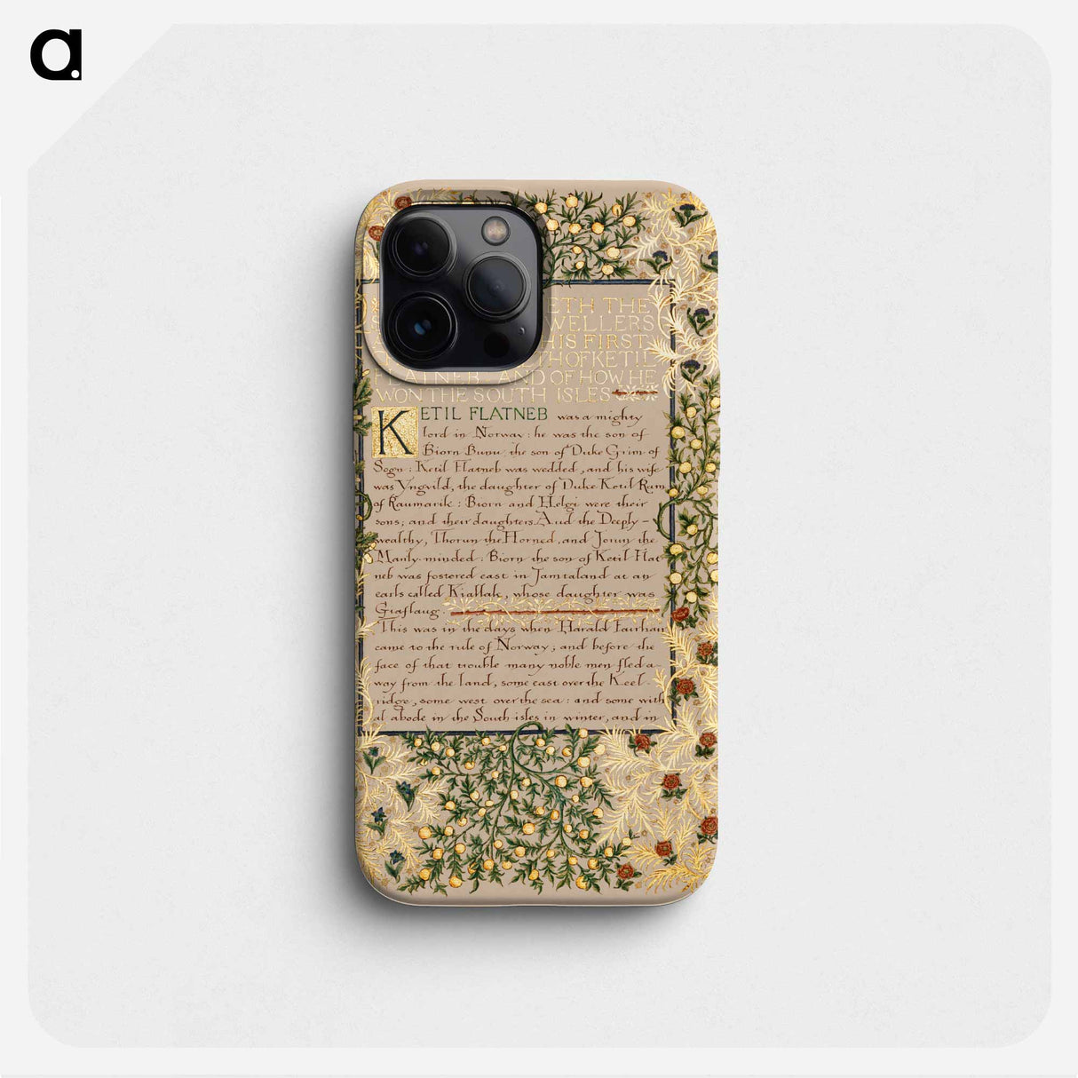 The Story of the Dwellers at Eyr - William Morris Phone Case.