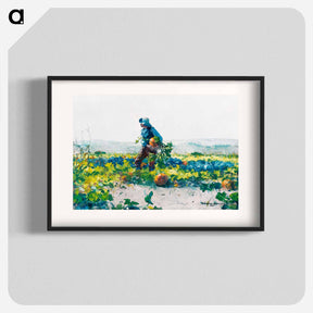 アートポスター-For to Be a Farmer’s Boy - ウィンスロー ホーマー Poster.