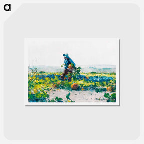 アートポストカード-For to Be a Farmer’s Boy - ウィンスロー ホーマー Postcard.