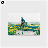 アートポストカード-For to Be a Farmer’s Boy - ウィンスロー ホーマー Postcard.