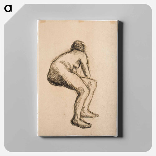 Malliharjoitelma, istuva nainen - アルフレッド ウィリアム フィンチ Canvas.