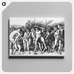アートパネル-Bacchanal in Silene - アンドレア マンテーニャ Canvas.