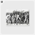 アートポストカード-Bacchanal in Silene - アンドレア マンテーニャ Postcard.