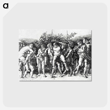アートポストカード-Bacchanal in Silene - アンドレア マンテーニャ Postcard.