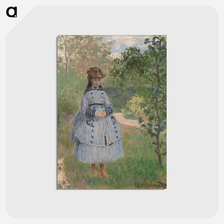 アートポストカード-Girl with Dog
 - バーンズ・コレクション Postcard.