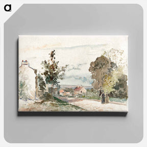 アートパネル-The Road from Versailles to Louveciennes - カミーユ ピサロ Canvas.