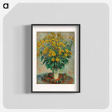 Jerusalem Artichoke Flowers - クロード モネ Poster.