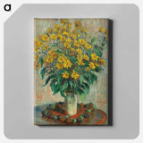 Jerusalem Artichoke Flowers - クロード モネ Canvas.