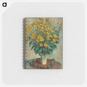 アートメモ帳-Jerusalem Artichoke Flowers - クロード モネ Memo.