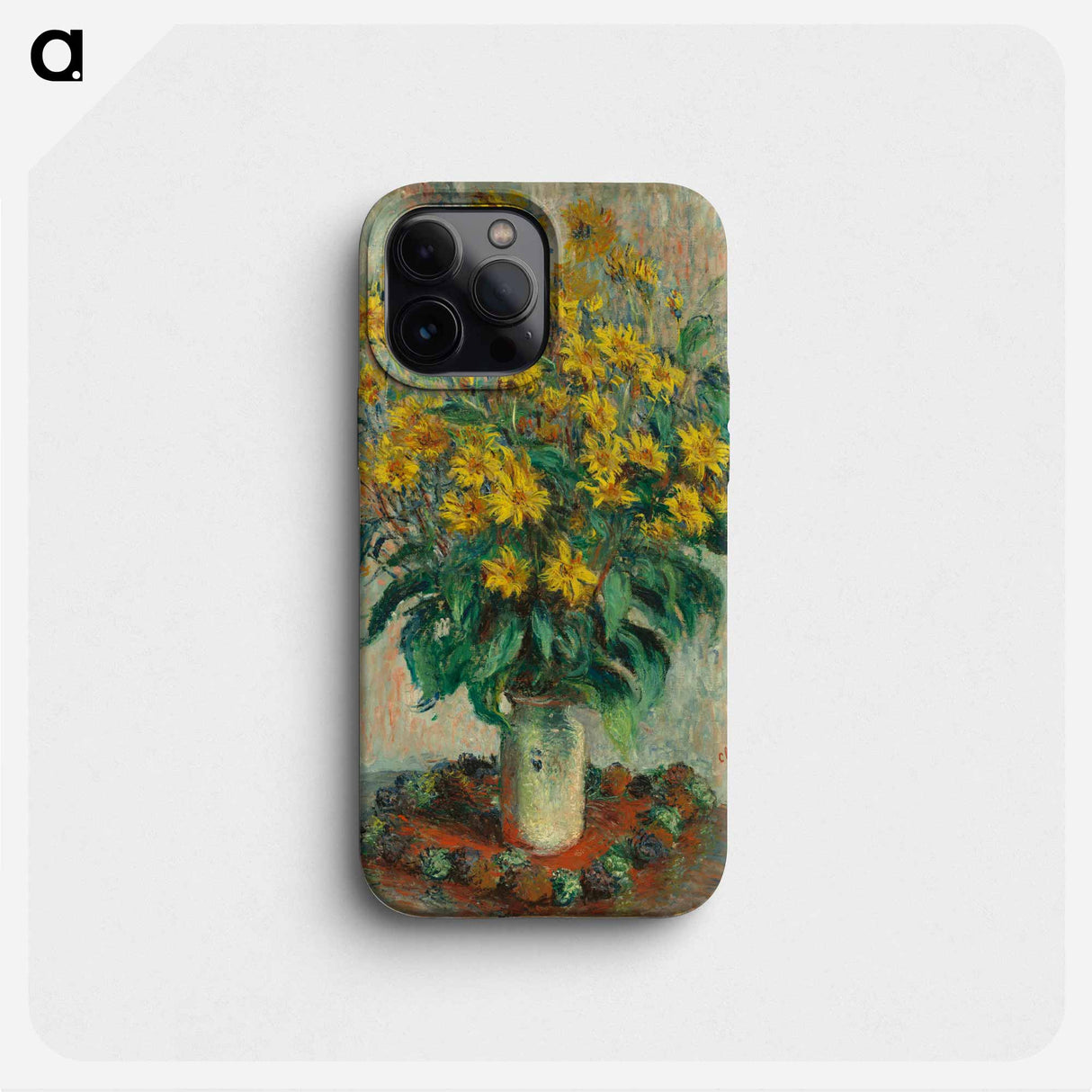 Jerusalem Artichoke Flowers - Claude Monet Phone Case.