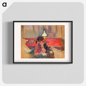 アートポスター-Woman with a Lamp
 - ダラス美術館 Poster.