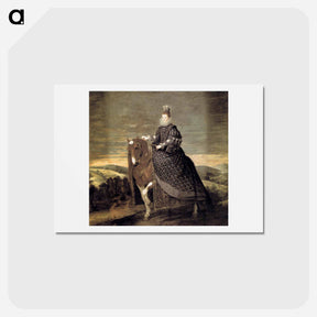 アートポストカード-Portrait of Queen Margaret of Austria - ディエゴ ベラスケス Postcard.