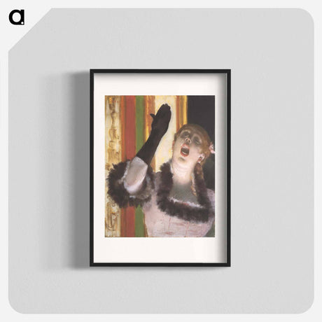 アートポスター-Singer with a Glove - エドガー ドガ Poster.