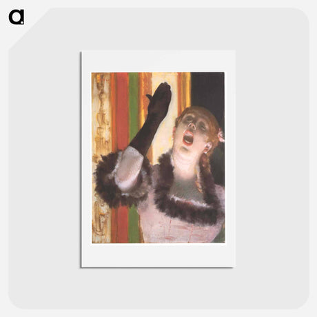 アートポストカード-Singer with a Glove - エドガー ドガ Postcard.