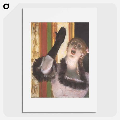 アートポスター-Singer with a Glove - エドガー ドガ Poster.
