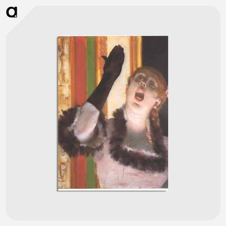 アートポストカード-Singer with a Glove - エドガー ドガ Postcard.