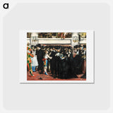 アートポストカード-Masked Ball at the Opera - エドゥアール マネ Postcard.