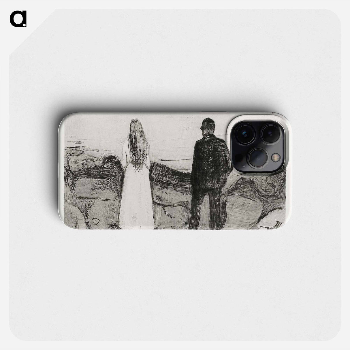 Two Human Beings. The Lonely Ones - Edvard Munch Phone Case.