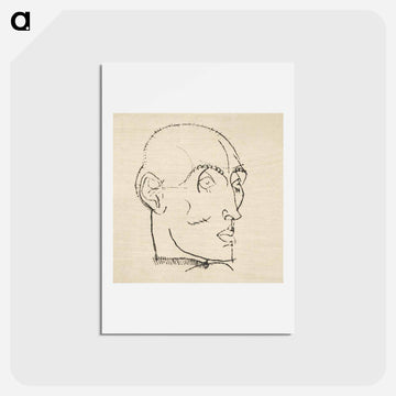 Portrait of a Man - エゴン シーレ Postcard.