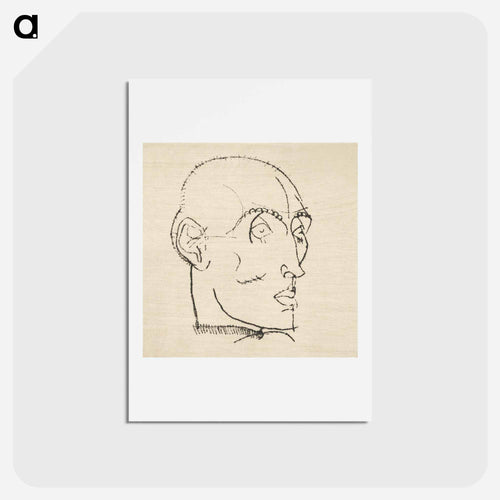 Portrait of a Man - Egon Schiele Postcard.