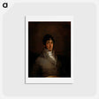 アートポストカード-Portrait of Isidoro Maiquez - フランシスコ デ ゴヤ Postcard.