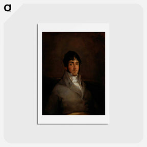 アートポストカード-Portrait of Isidoro Maiquez - フランシスコ デ ゴヤ Postcard.