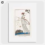 Costumes Parisiens: Robe de linon imprimé - ジョージ バービエ Poster.