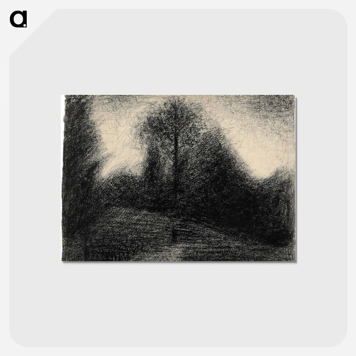 アートポストカード-Landscape - ジョルジュ スーラ Postcard.